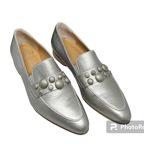 MATTEO BERTONI Pewter Loafers - Picture 1 of 5
